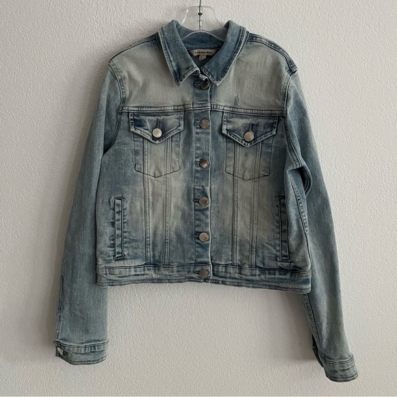 Girls Calvin Klein Denim Jean Jacket - Picture 1 of 3
